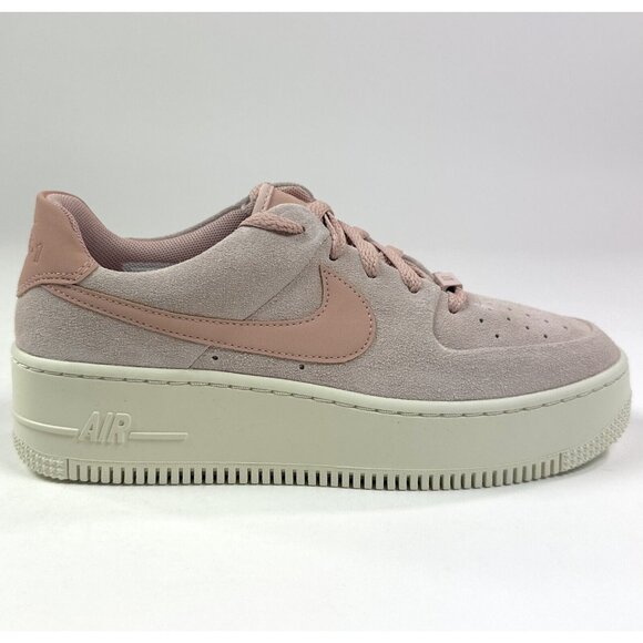Nike Air Force 1 AF1 Sage Low Particle Beige Pink Womens Shoes AR5339-201 - Picture 1 of 10